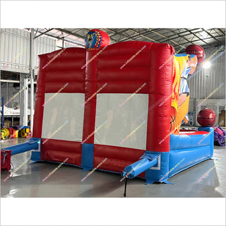 Large Inflatable Basketball Hoop Shooting Stars Basketball Carnival Game Interactive Inflatables For Sale