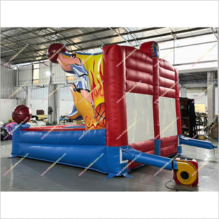 Large Inflatable Basketball Hoop Shooting Stars Basketball Carnival Game Interactive Inflatables For Sale
