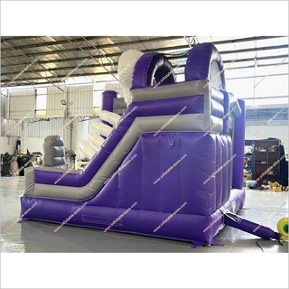 Skeleton Inflatable Haunted House With Slide Halloween Spooky Party Bouncy Castle Slide Combo For Sale