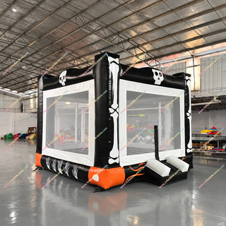 Spice up your Halloween party with the Skull and Bone Bouncy Castle! This spooky inflatable jump house is perfect for festive activities, haunted themes, and fall events. Available for hire or sale at competitive prices—bring thrilling fun to kids and adults all season long!