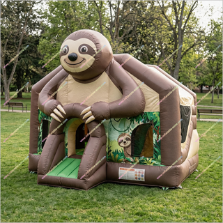 Inflatable Sloth Bounce House Jungle Graphics Friendly Sloth Inflatable Bouncy Castle For Garden To Buy