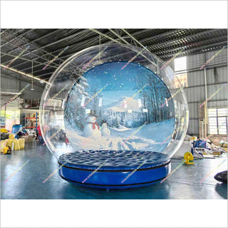 Snowman Inflatable Snow Globe Blow Up Photo Booth Cheap Christmas Decorations Snow Globe Inflatable Rental