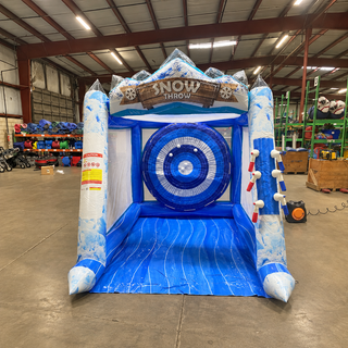 Add excitement to your event with the Snow Throw Children's Party Snowball Game! This inflatable rental is perfect for team-building activities, birthday parties, and school events. Let the fun begin with friendly competition as kids throw soft snowballs in this engaging, action-packed game. Rent now!