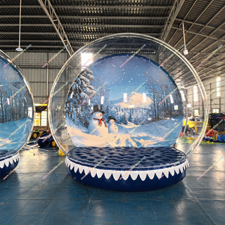 Boost your holiday marketing with our Inflatable Snowman Snow Globe Bubble Dome! A massive, eye-catching centerpiece for hire that instantly draws crowds. Ideal for retail advertising, festive promotions, or corporate events. Create stunning photo ops and unforgettable brand exposure. Easy setup and big impact!
