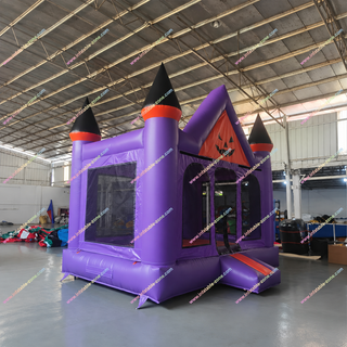 Capture attention with the Spooky Pumpkin Face Inflatable Halloween Haunted Castle, designed for commercial parks, festivals, and seasonal events. Featuring a giant pumpkin face, vibrant Halloween graphics, and durable commercial-grade PVC construction, this Halloween bounce house delivers safe, exciting fun for kids. Easy to set up, reliable, and built for repeated commercial use.