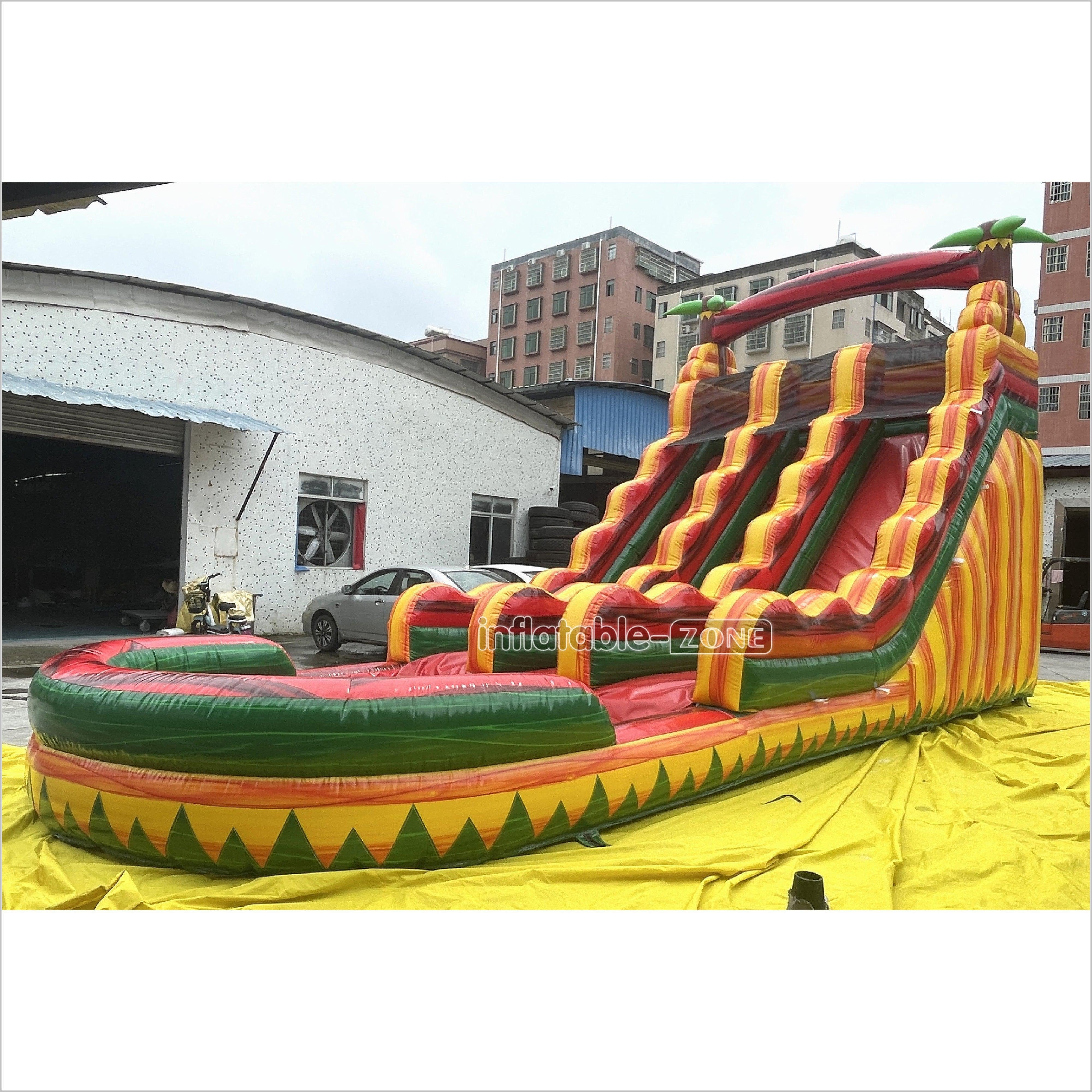 Sunny Fun Inflatable Water Slide Commercial Grade Inflatable Double Wa ...