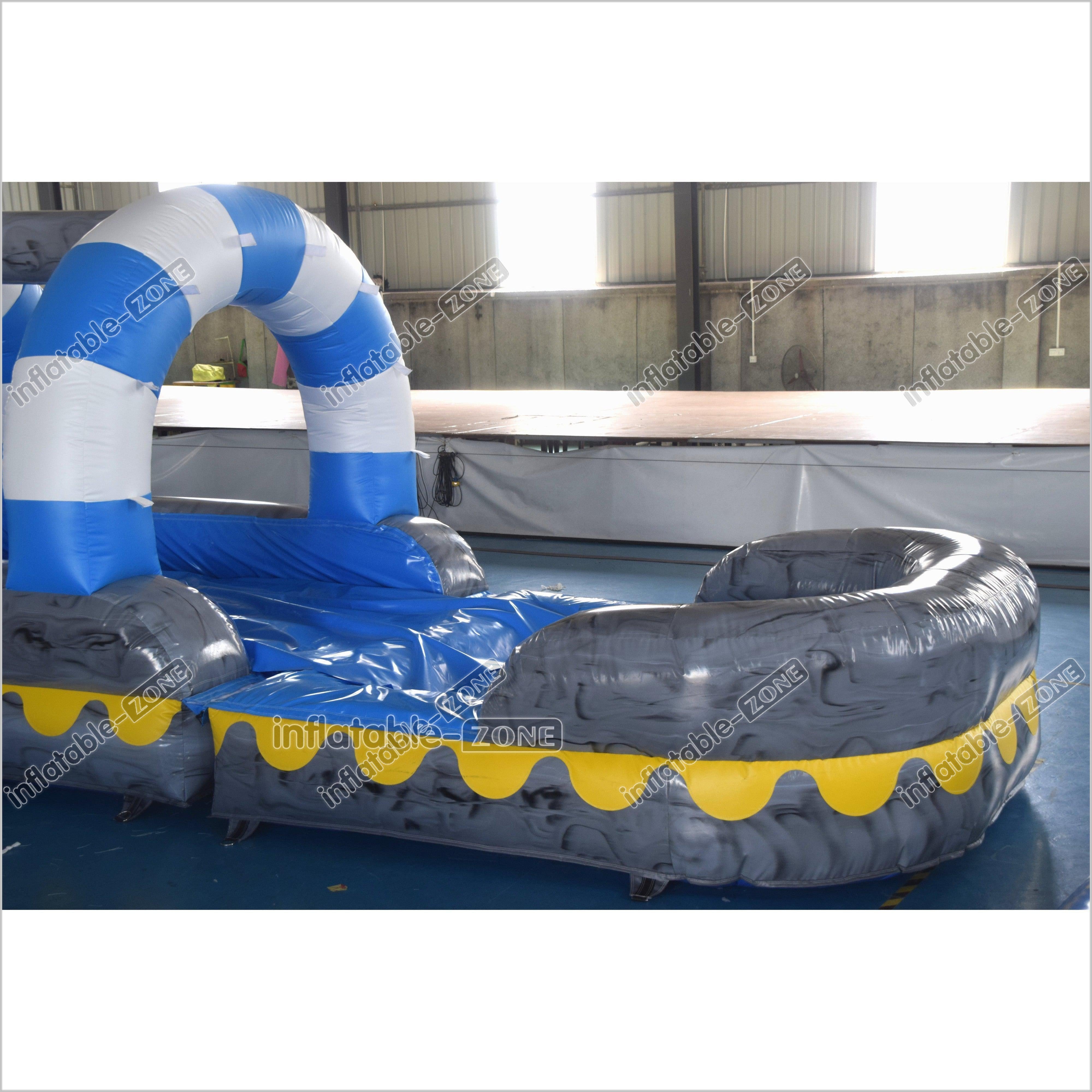 Long Inflatable Super Long Water Slide Inflatable Water Jumper Commercial Inflatable S ...