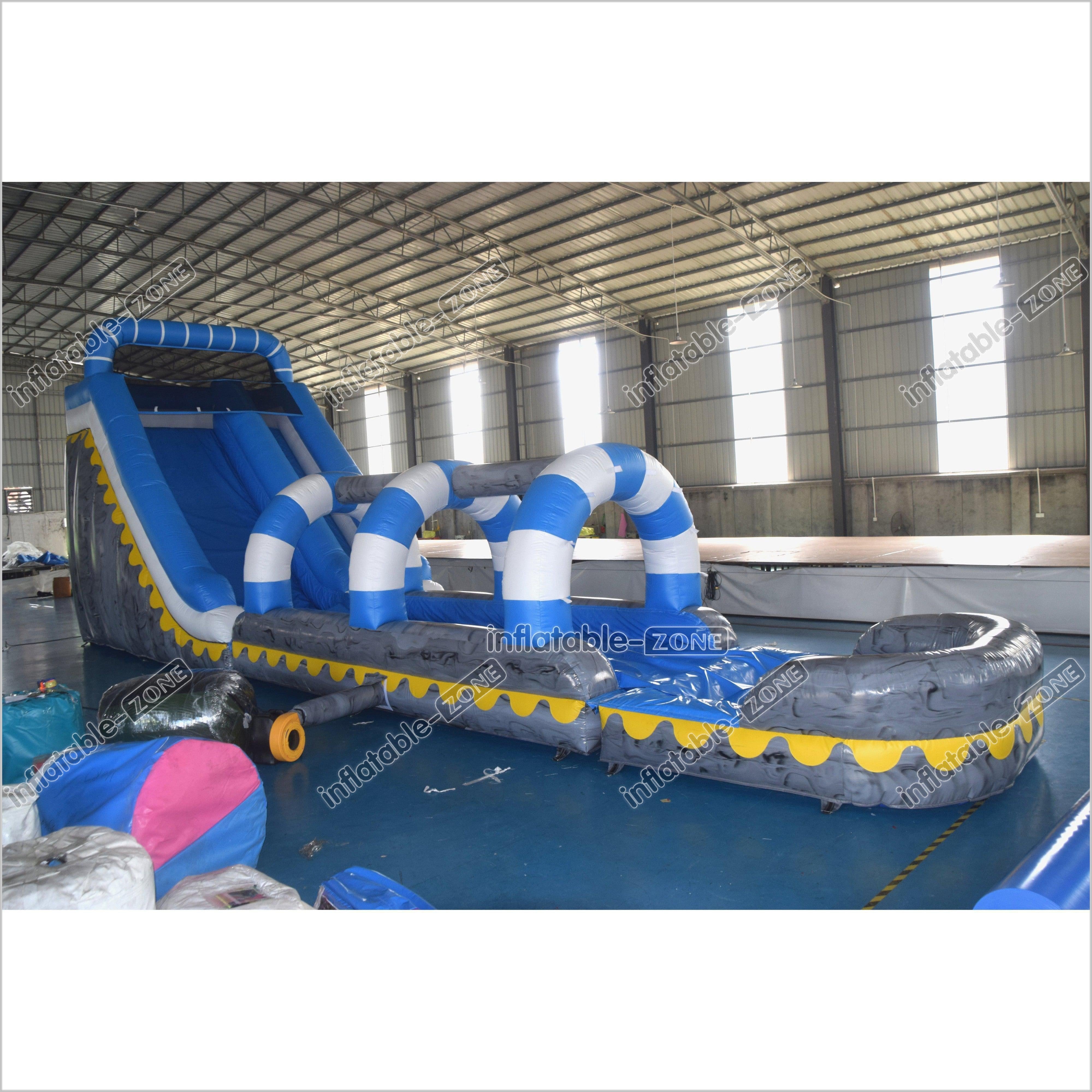Super Long Water Slide Inflatable Water Jumper Commercial Inflatable ...