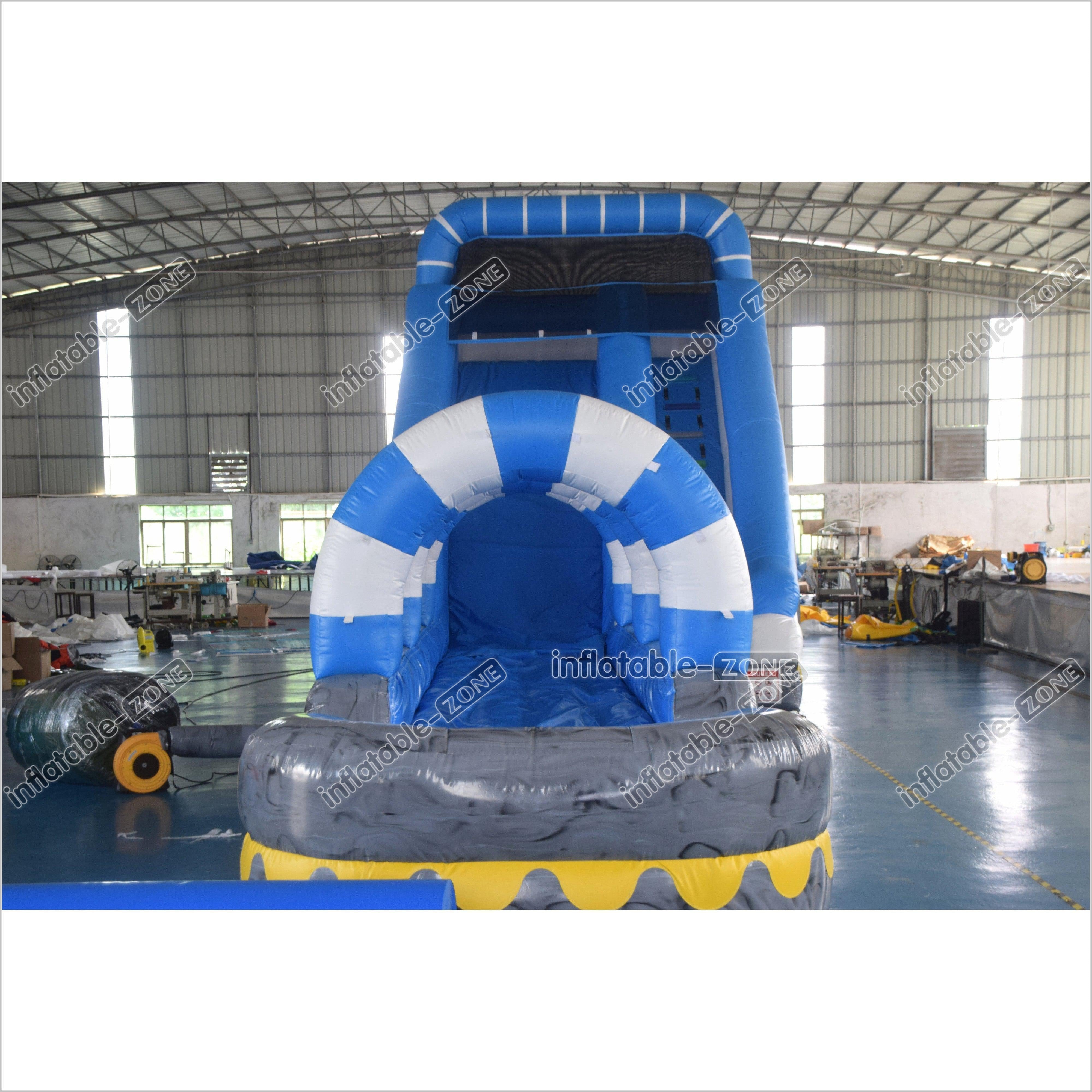 Super Long Water Slide Inflatable Water Jumper Commercial Inflatable S ...