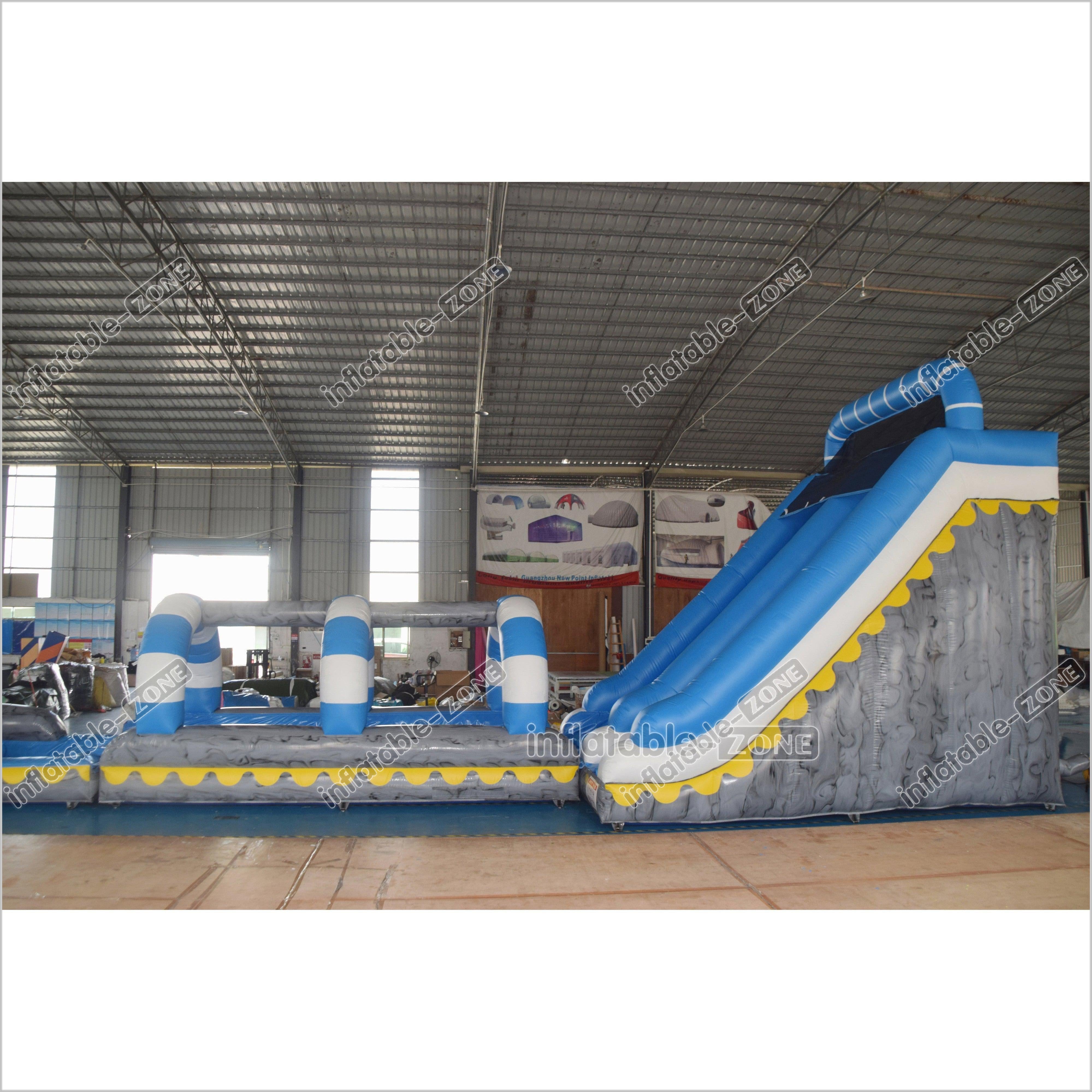 Super Long Water Slide Inflatable Water Jumper Commercial Inflatable S ...