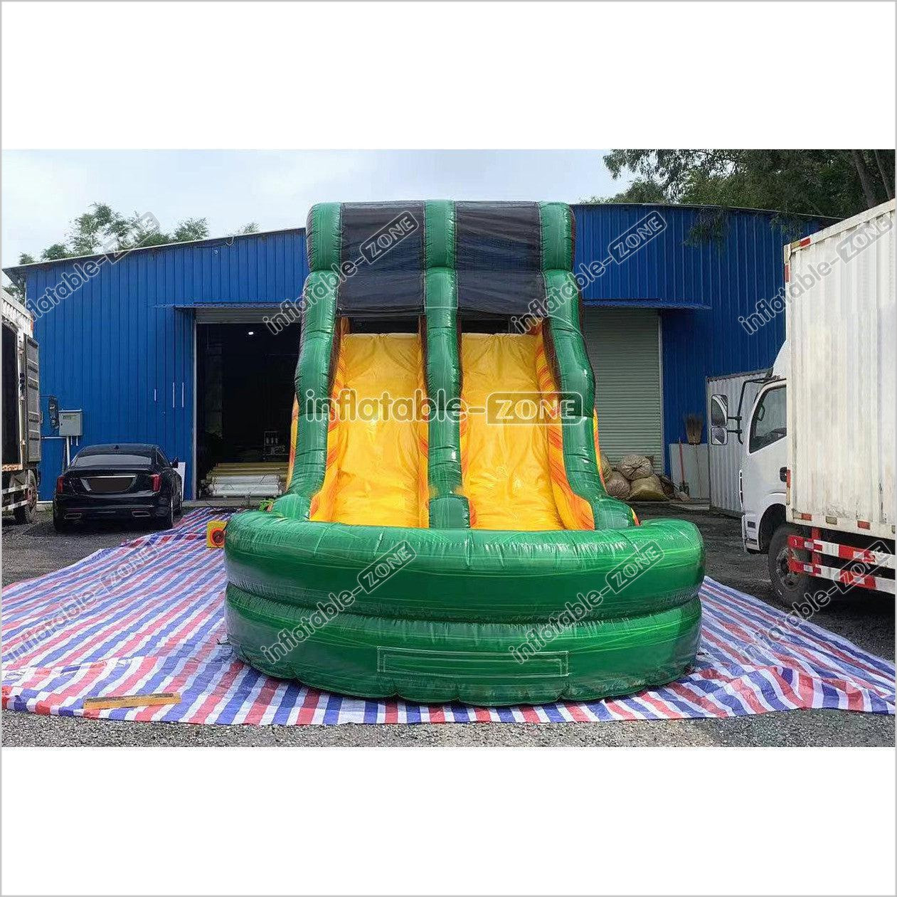 Outdoor Swimming Pool Inflatable Obstacle Course Challenge Race Intera ...