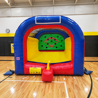 Step up to the plate with the T-Ball Inflatable Batting Cage! Perfect for indoor or outdoor events, this commercial-grade playground game lets players test their baseball skills in a fun and safe setup. Great for parties, school events, and more—bring the excitement of baseball to your celebration today!