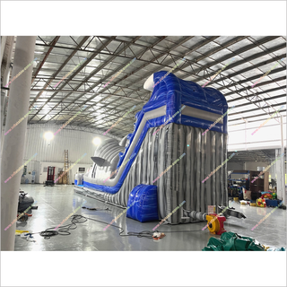 Tall Inflatable Water Slide Rental Shark Pool Indoor Soft Play Equipment Shark Slip And Slide Swimming Pool - Inflatable-Zone