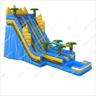 Inflatable Play Center Swimming Pool Water Slide Commercial Activities Tall Inflatable Water Slides For Sale