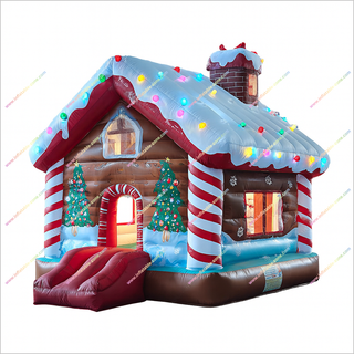 Fun Christmas Target Inflatable Bounce House Winter Wonderland Lights Cheap Bouncy Castle For Sale