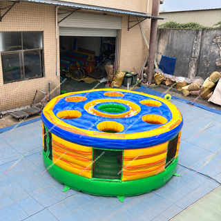 Level up your team-building event with the Human Inflatable Whack-A-Mole! This hilarious interactive game brings nonstop fun as players pop up to grab balls while avoiding the "whacker." Perfect for backyard parties, corporate events, and outdoor gatherings—easy to set up and guaranteed to keep everyone entertained!