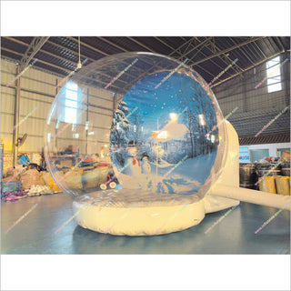The Snowman Snow Globe Winter-Themed Backdrop Snow Globe Inflatable Christmas Photo Booth For Holiday Party