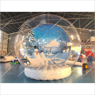 The Snowman Snow Globe Winter-Themed Backdrop Snow Globe Inflatable Christmas Photo Booth For Holiday Party
