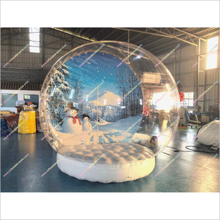 The Snowman Snow Globe Winter-Themed Backdrop Snow Globe Inflatable Christmas Photo Booth For Holiday Party