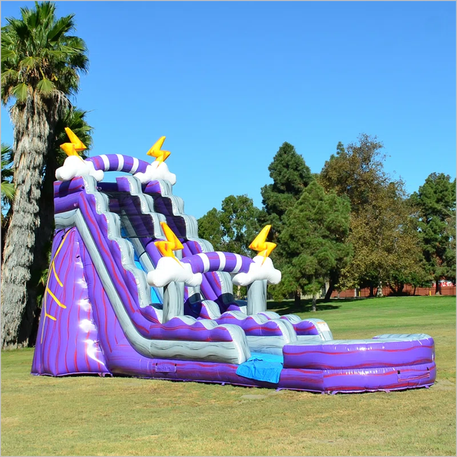 Thunder Storm Inflatable Water Slide Rentals Backyard Jumper Bouncer P