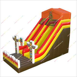 Tiki Tribe Inflatable Slide Bouncer Commercial Playground Equipment Prices Tall Slide For Sale