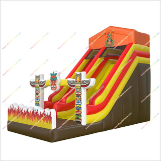 Tiki Tribe Inflatable Slide Bouncer Commercial Playground Equipment Prices Tall Slide For Sale