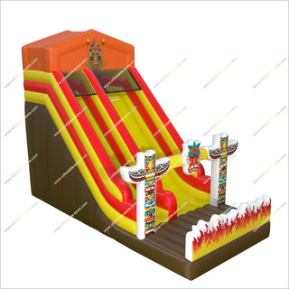 Tiki Tribe Inflatable Slide Bouncer Commercial Playground Equipment Prices Tall Slide For Sale