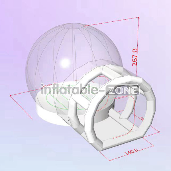 Inflatable-Zone Design Inflatable Clear Dome Bubble Tent Outdoor Transparent Inflatable Bubble Tent For Camping
