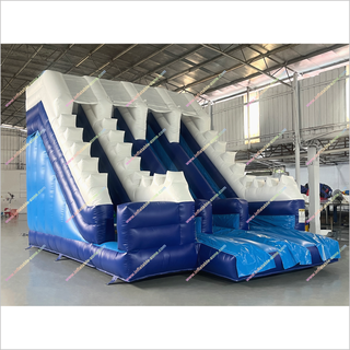 Triple Lane Water Slide Inflatable Backyard Swimming Pool Adult Family Games Inflatable Water Slide That Goes Into Pool