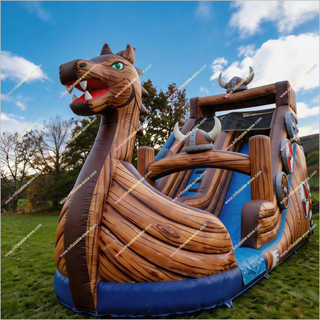 Viking Longship Buy Commercial Inflatable Water Slides Dragon Head Bounce House Water Slide Adults
