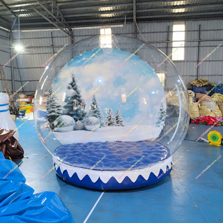 Create a magical winter wonderland with our Vintage Snow Globes Christmas Yard Decoration. This transparent inflatable bubble tent features a frozen snow globe design, perfect for festive displays, events, or photo ops. Durable, weatherproof, and easy to set up-holiday cheer made simple!