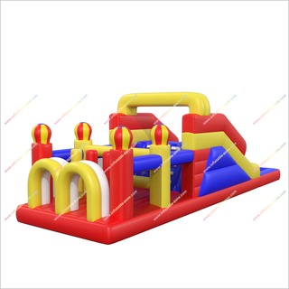 Water Bounce House Obstacle Course Pool Inflatable Assault Course Outdoor Play Equipment For Sale