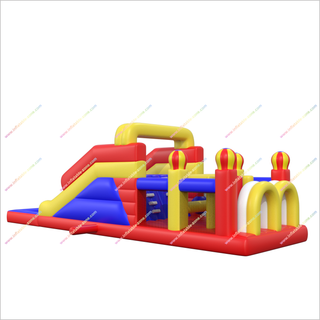 Water Bounce House Obstacle Course Pool Inflatable Assault Course Outdoor Play Equipment For Sale