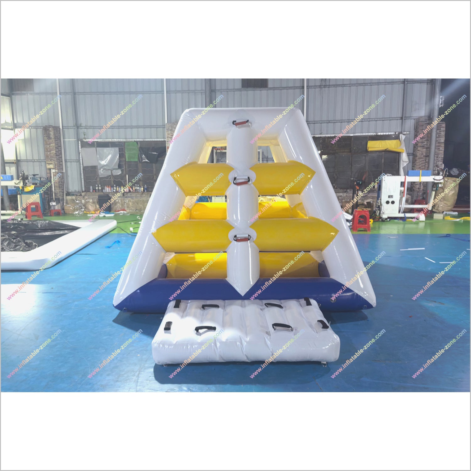 Giant Pyramid Inflateable Water Park Floating Inflatable Pyramid Aquatic Sport Ladder Climbing ...