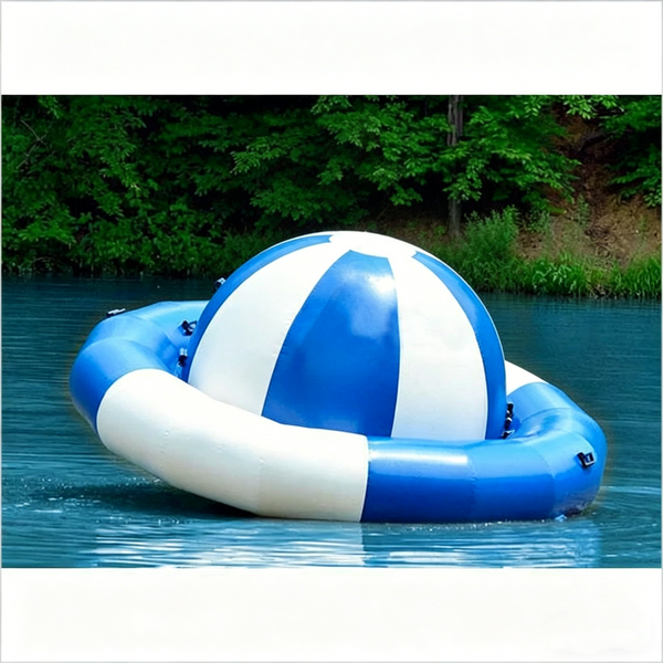 Water Park Inflatable Saturn Rocker , Attractive Blue Inflatable Water