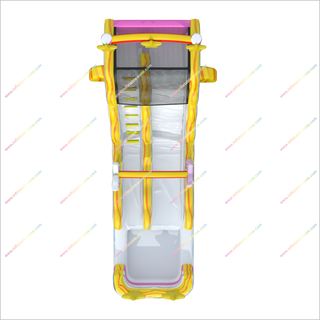 Unicorn Rainbow Inflatable Water Slide Fun Splash Pool Inflatable Bouncy Castle Water Slide For Small Pool