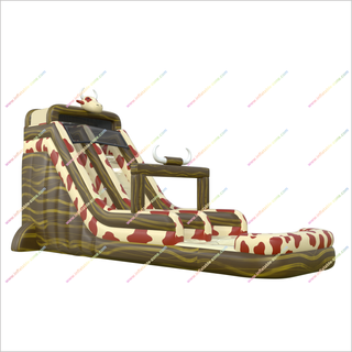 Cow-Themed Water Slide Inflatable Bounce House Best Backyard Party Commercial Water Slide For Pool