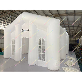 White Inflatable Tent Large Wedding Party Inflatable Advertising Tent Blow Up House For Camping