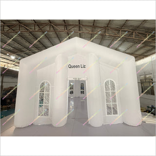 White Inflatable Tent Large Wedding Party Inflatable Advertising Tent Blow Up House For Camping
