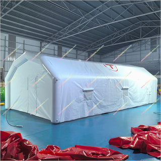 White Inflatable Tent Portable Airtight Medical Emergency Tent Inflatable Field Hospital Tent
