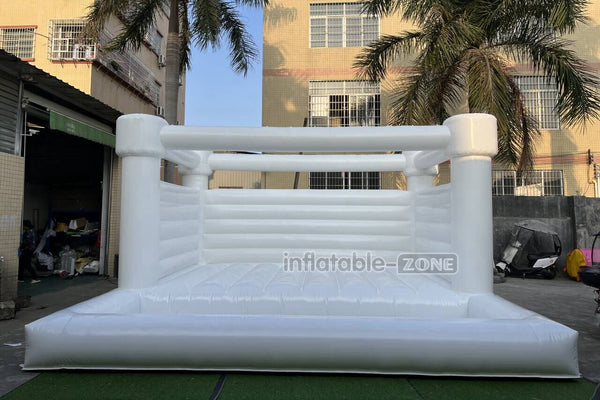 Large Inflatable White Commercial Bounce House Ball Pit Wedding Bouncy Castle Near Me Jumpers For Parties