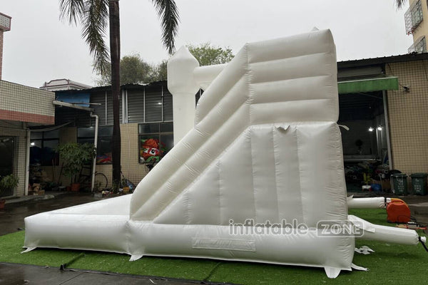 White Wedding Bouncy Castle With Slide Combo Inflatable Party Bounce House With Ball Pit Pool