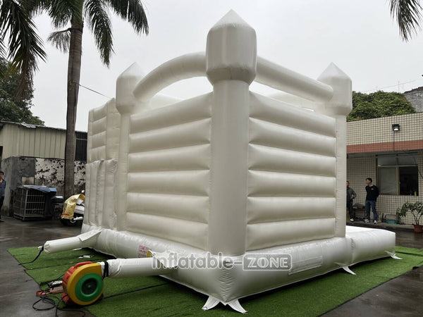 White Wedding Bouncy Castle With Slide Combo Inflatable Party Bounce House With Ball Pit Pool
