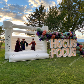 Product name: White wedding jumping bouncy castle Size (LxWxH):