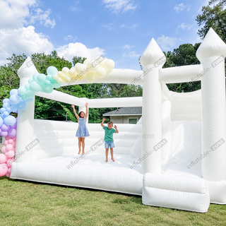 Product name: White wedding jumping bouncy castle Size (LxWxH):