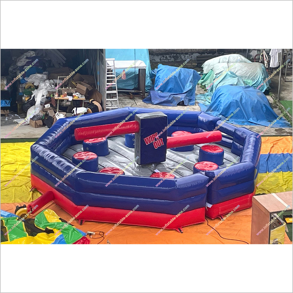 Wipeout Inflatable Game Mechanical Meltdown Sweeper Inflatable Wipeout