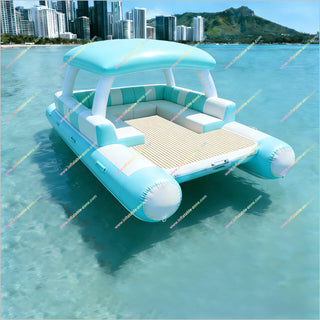 Relax Luxury Yacht Inflatable Float Water Entertainment Equipment Floating Boat Docks Lake Yachts For Sale
