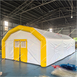 Yellow Inflatable Tent Temporary Shelter Field Hospital Tent Inflatable Emergency Medical Tent