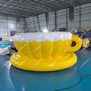 Dive into fun with our Yellow and White Inflatable Teacup Pool! This charming teacup-shaped pool creates a real water play area perfect for adults seeking a refreshing splash. Easy to set up, durable, and irresistibly cute, it brings instant joy to backyards, parties, and events. Enjoy playful relaxation with a stylish twist!