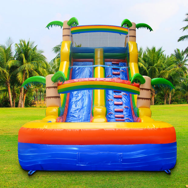 Inflatable water slides commercial pool, blow up bounce house water slide combo